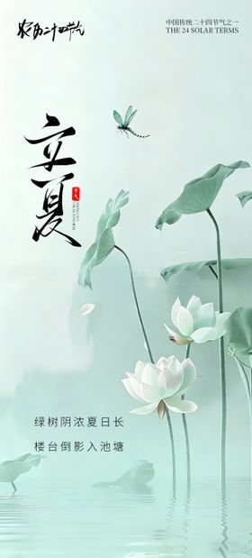 创意海报24节气立夏海报