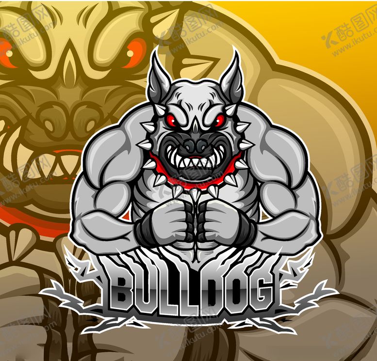 编号：36399510211029066926【酷图网】源文件下载-斗牛犬徽标设计