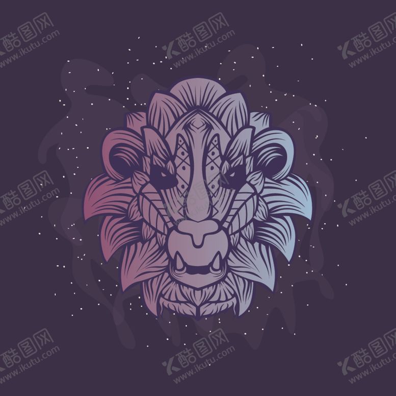 编号：64273410312110397364【酷图网】源文件下载-矢量动物头像