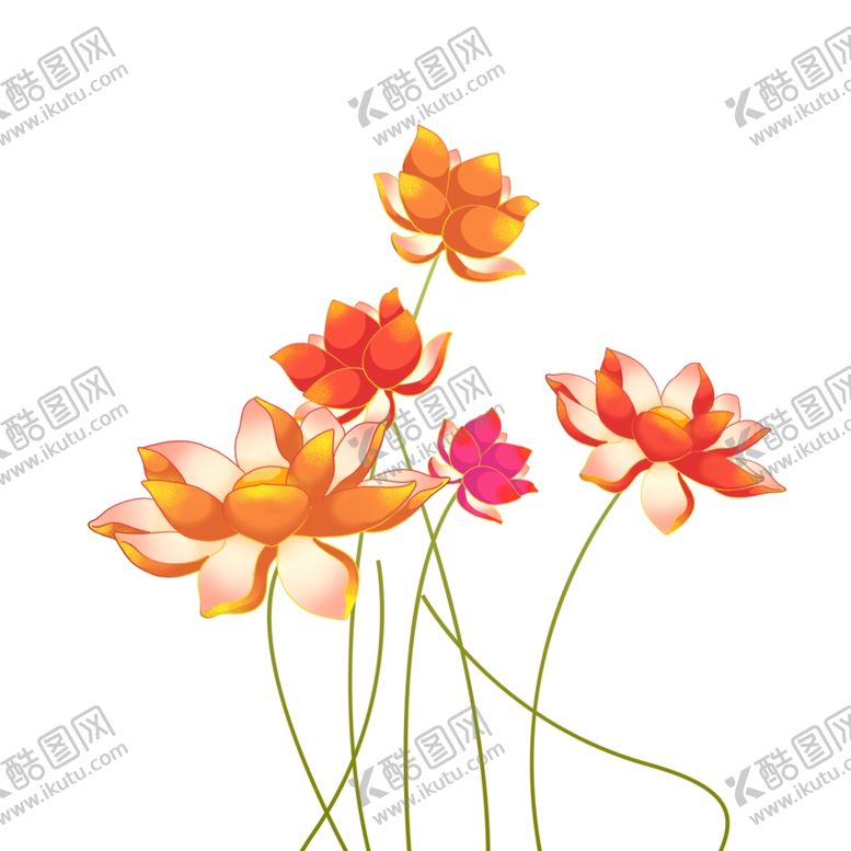 编号：51609105030557186386【酷图网】源文件下载-荷花元素