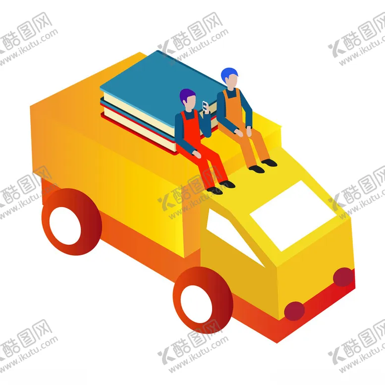 编号：62835801240504407423【酷图网】源文件下载-黄色货车