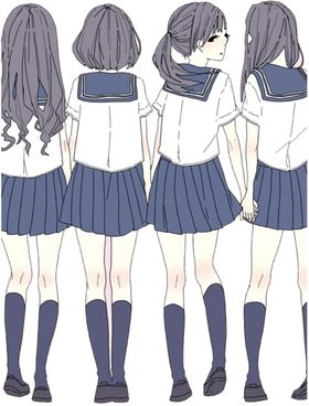 手绘女孩