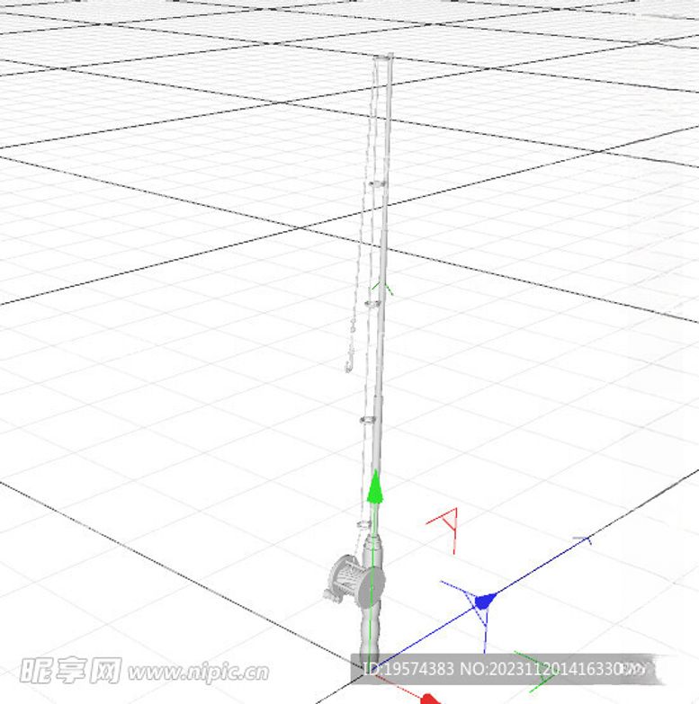 编号：73638911250652189450【酷图网】源文件下载-C4D模型钓鱼竿