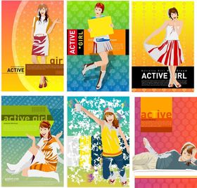 时尚活力人物摄影素材