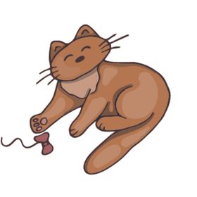 动物图案背景 圣诞猫咪卡通