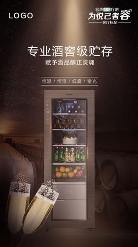 容声厅吧冰吧客厅柜海报