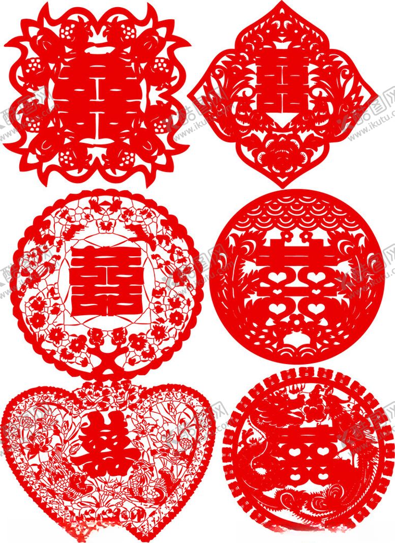 编号：91257304010200418091【酷图网】源文件下载-传统喜庆红色剪纸图案