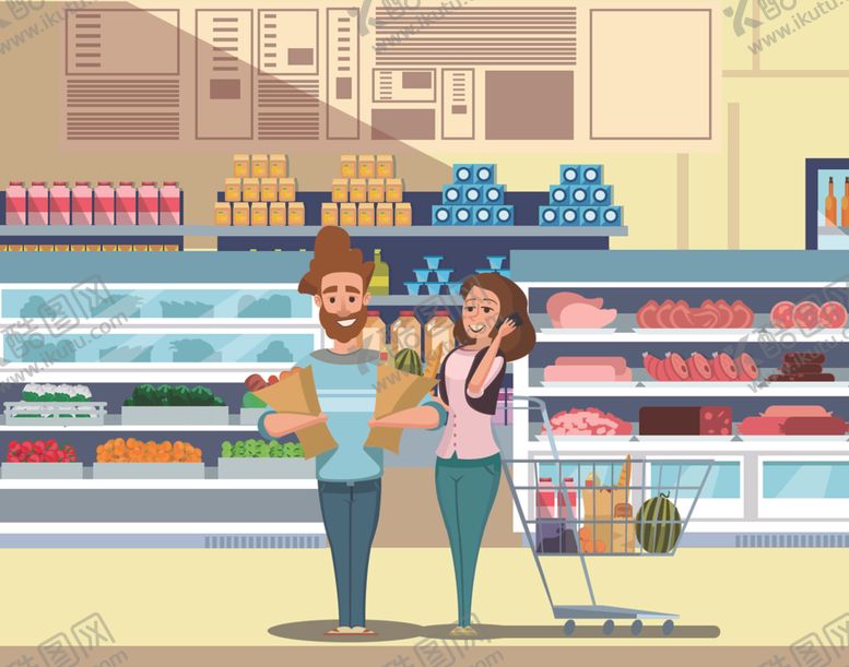 编号：56922609280937013091【酷图网】源文件下载-超市