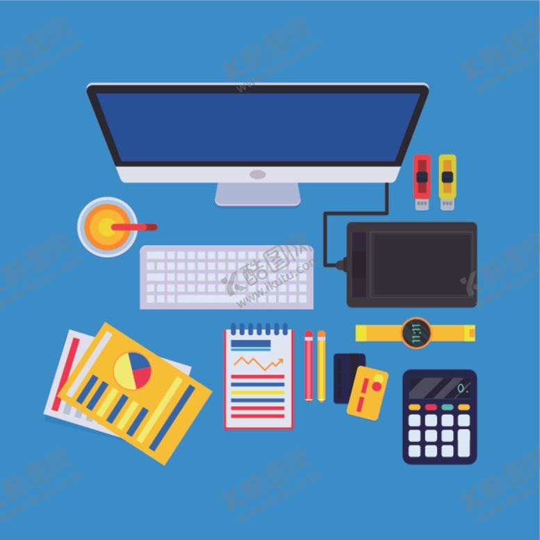 编号：35234409290856371407【酷图网】源文件下载-办公桌插图