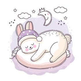 呆萌可爱小猫咪插画