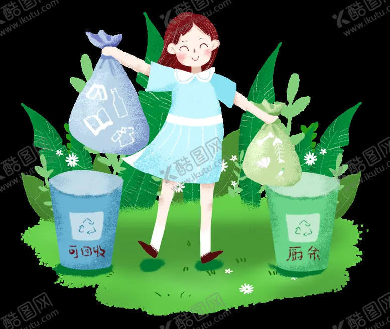 编号：16737610211841488704【酷图网】源文件下载-手绘垃圾桶