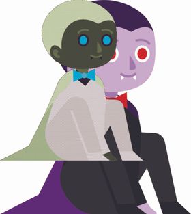 吸血鬼超自然生物奇幻生物族卡通人物