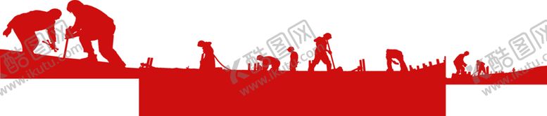 编号：55888906151115039342【酷图网】源文件下载-劳动工人剪影