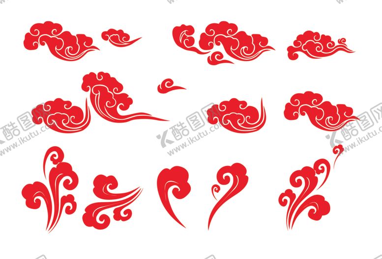 编号：36458906260330186518【酷图网】源文件下载-中式古典祥云花纹