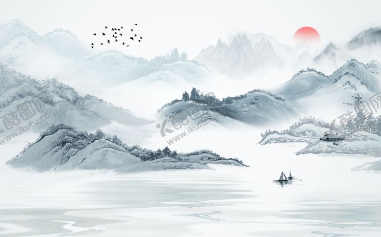 编号：53981712102036499477【酷图网】源文件下载-水墨画家装背景