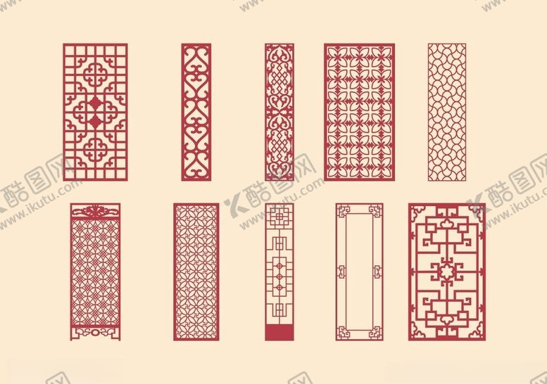 编号：68978111021656291662【酷图网】源文件下载-中式镂空雕花隔断