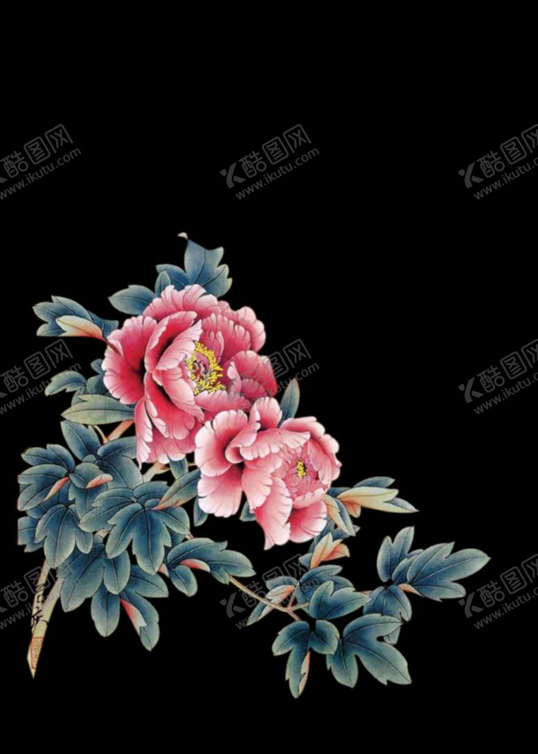 编号：68544005040549301069【酷图网】源文件下载-水墨菊花