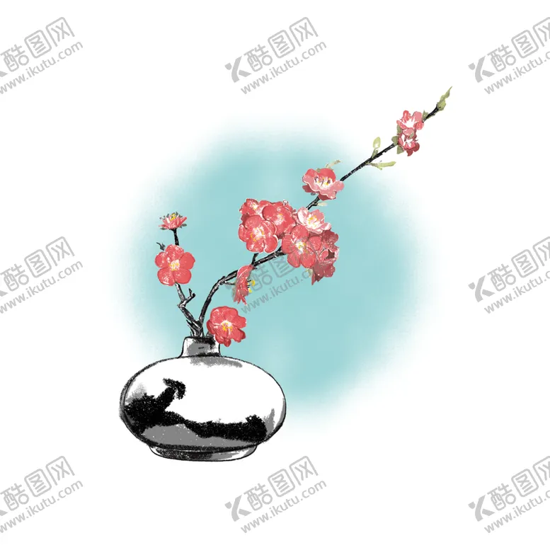编号：61867006240540126124【酷图网】源文件下载-中国风水墨梅