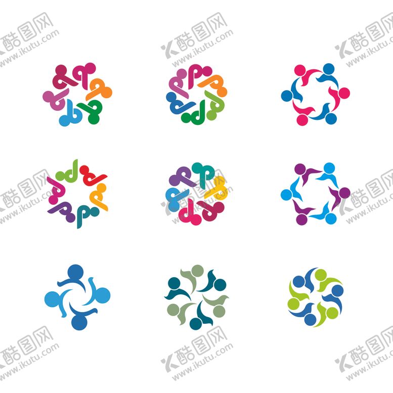 编号：31626910170945004448【酷图网】源文件下载-抽象人物图标