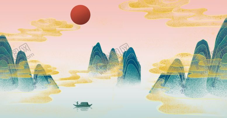 编号：40309104181807134528【酷图网】源文件下载-水墨插画
