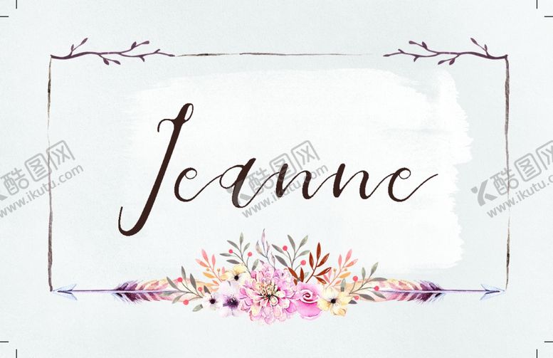 编号：96887510111053541615【酷图网】源文件下载-小清新水彩邀请函设计