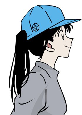 情侣T恤前胸图案女孩戴帽子
