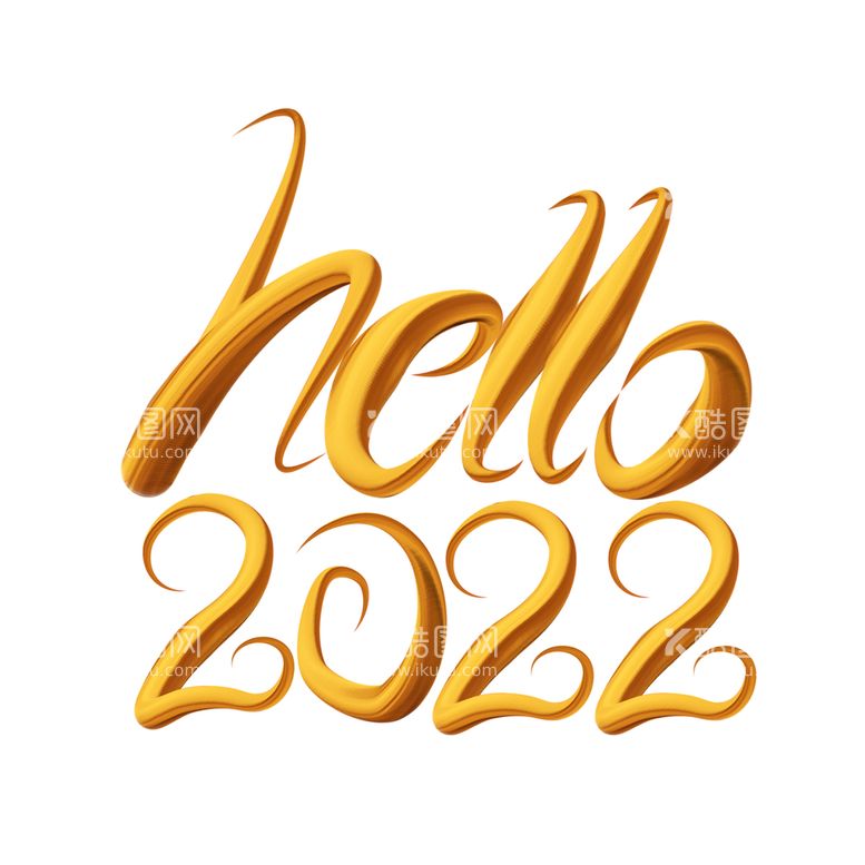 编号：44820610191449149877【酷图网】源文件下载-hello2022艺术字 