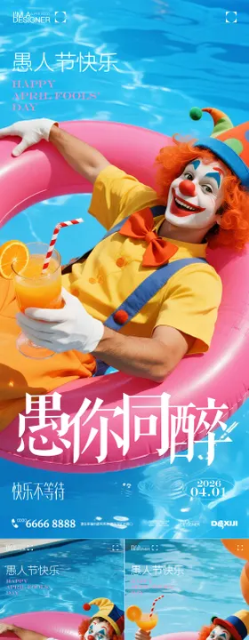 愚人节酒吧海报