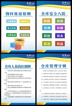 仓库管理海报素材