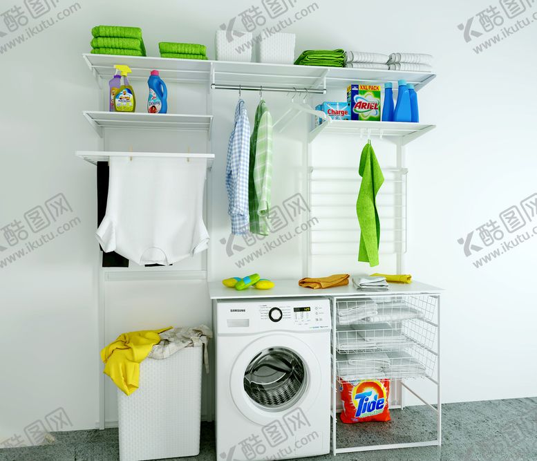 编号：85730509281011283856【酷图网】源文件下载-洗衣机置物架