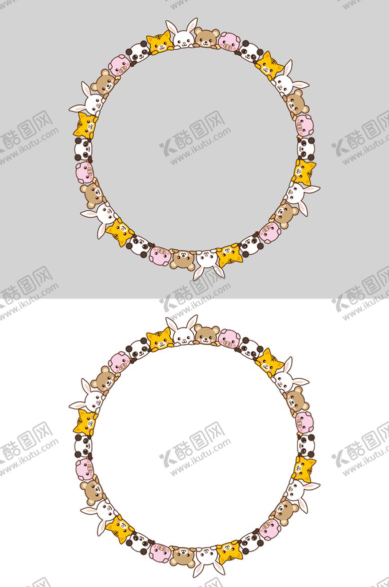 编号：37895110011631255714【酷图网】源文件下载-动物边框