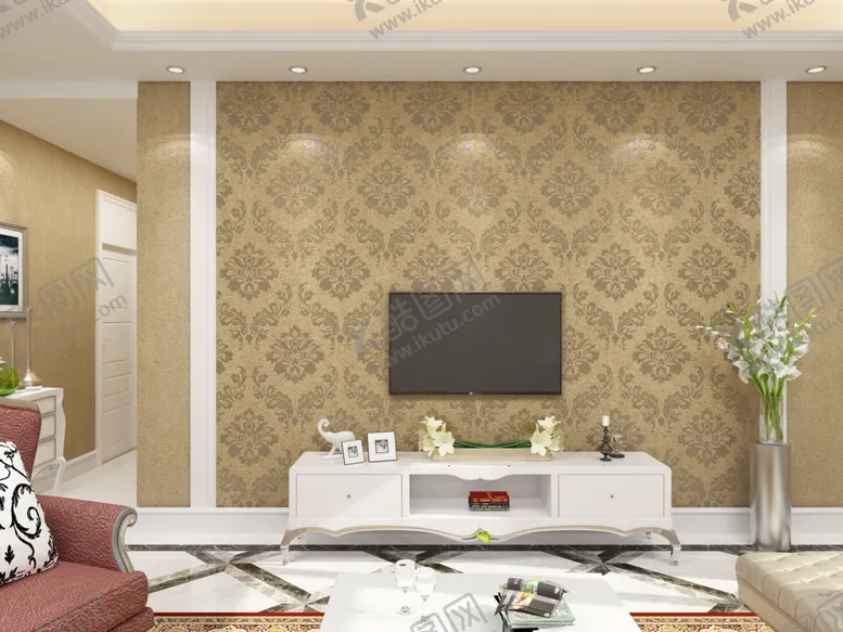 编号：48851801050203504943【酷图网】源文件下载-现代简约风客厅装饰展示