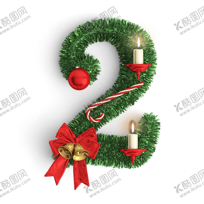 编号：28054709201857213580【酷图网】源文件下载-圣诞节数字2