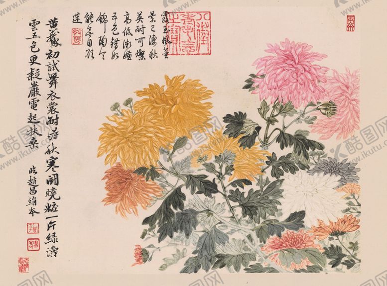 编号：79618310040656158450【酷图网】源文件下载-清代恽寿平花草绘画