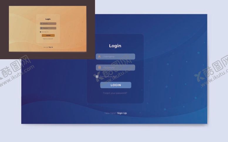 编号：46189912020435141834【酷图网】源文件下载-后台系统登录界面
