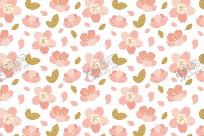 编号：45195504050108287271【酷图网】源文件下载-粉色花卉图案