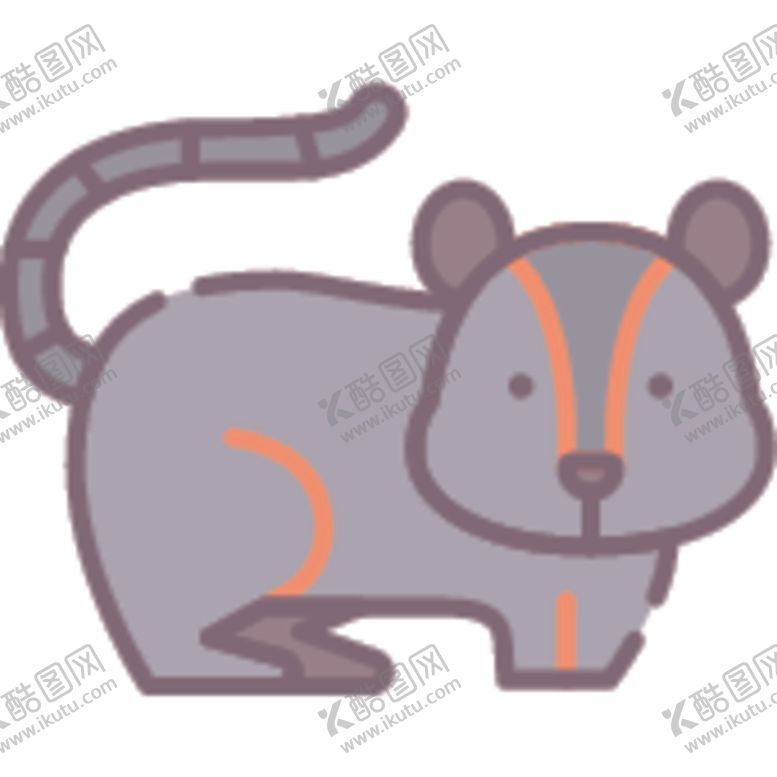 编号：81266910241821105088【酷图网】源文件下载-简笔动物矢量插画