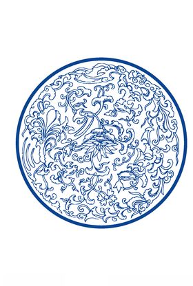 青花纹理