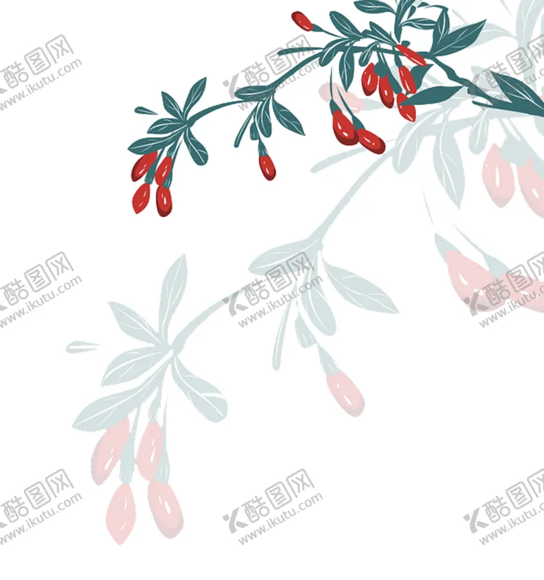 编号：81472607020443407383【酷图网】源文件下载-手绘枸杞