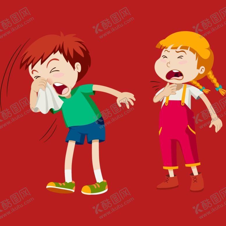 编号：39707902190734506862【酷图网】源文件下载-手绘生病人物