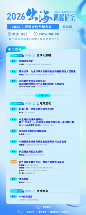 企业出海高峰论坛海报