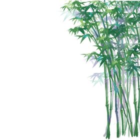 水墨竹子手绘元素富贵图片