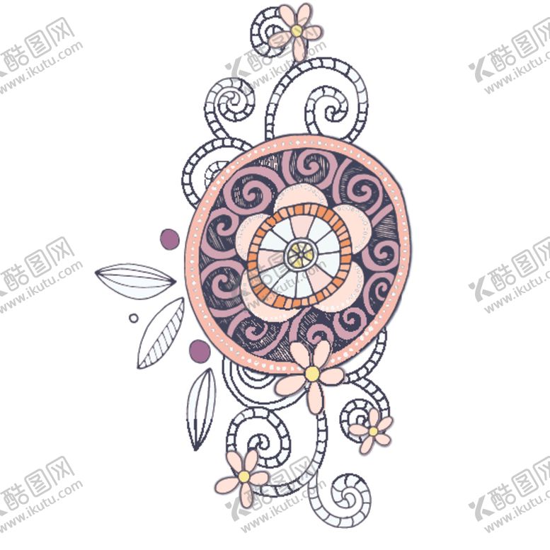 编号：91347009160016497184【酷图网】源文件下载-小清新花朵植物插画