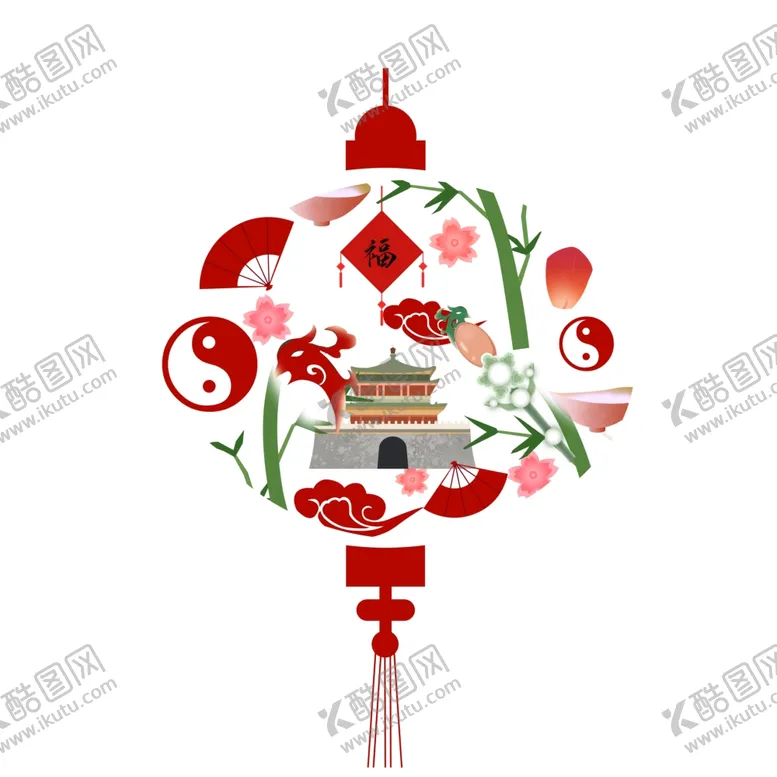 编号：77784902131326304744【酷图网】源文件下载-中国风国潮新年装饰