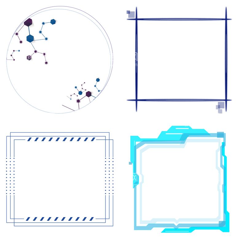 编号：52830709270746164835【酷图网】源文件下载-科技风边框