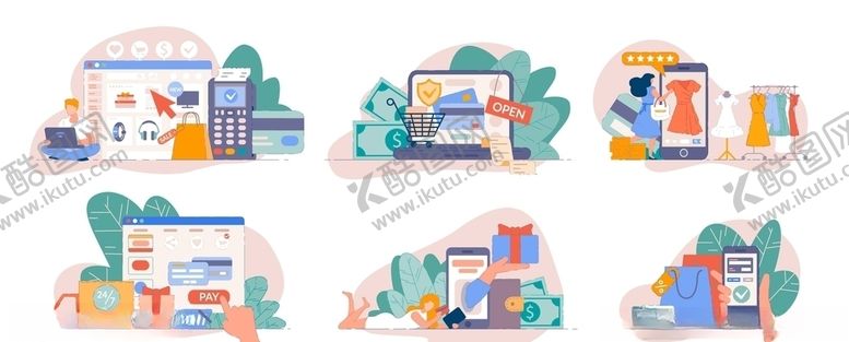 编号：88916211010154561594【酷图网】源文件下载-线上购物