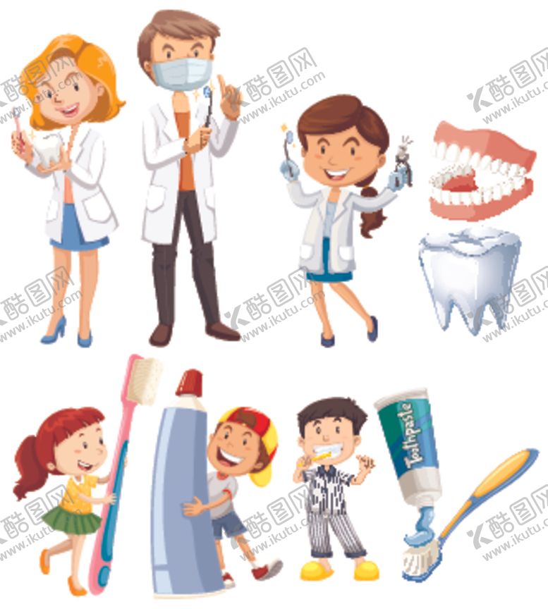 编号：83540209300628002702【酷图网】源文件下载-卡通牙齿护理