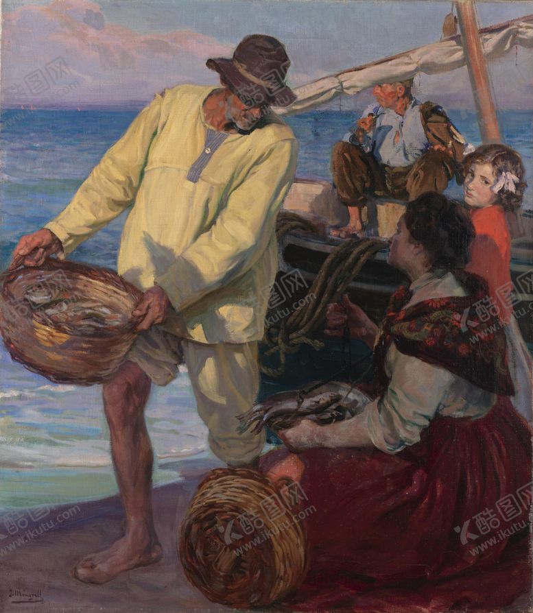 编号：45358509200102101464【酷图网】源文件下载-古典人物形象油画