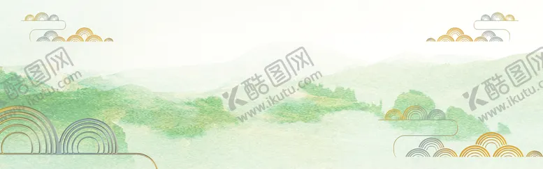编号：62470110120515065308【酷图网】源文件下载-中国风水墨banner海报背景