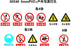 警示牌